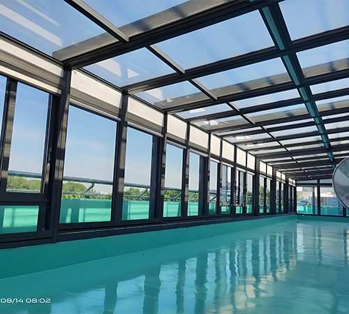 University has created a retractable sunroom laboratory using its outdoor terrace